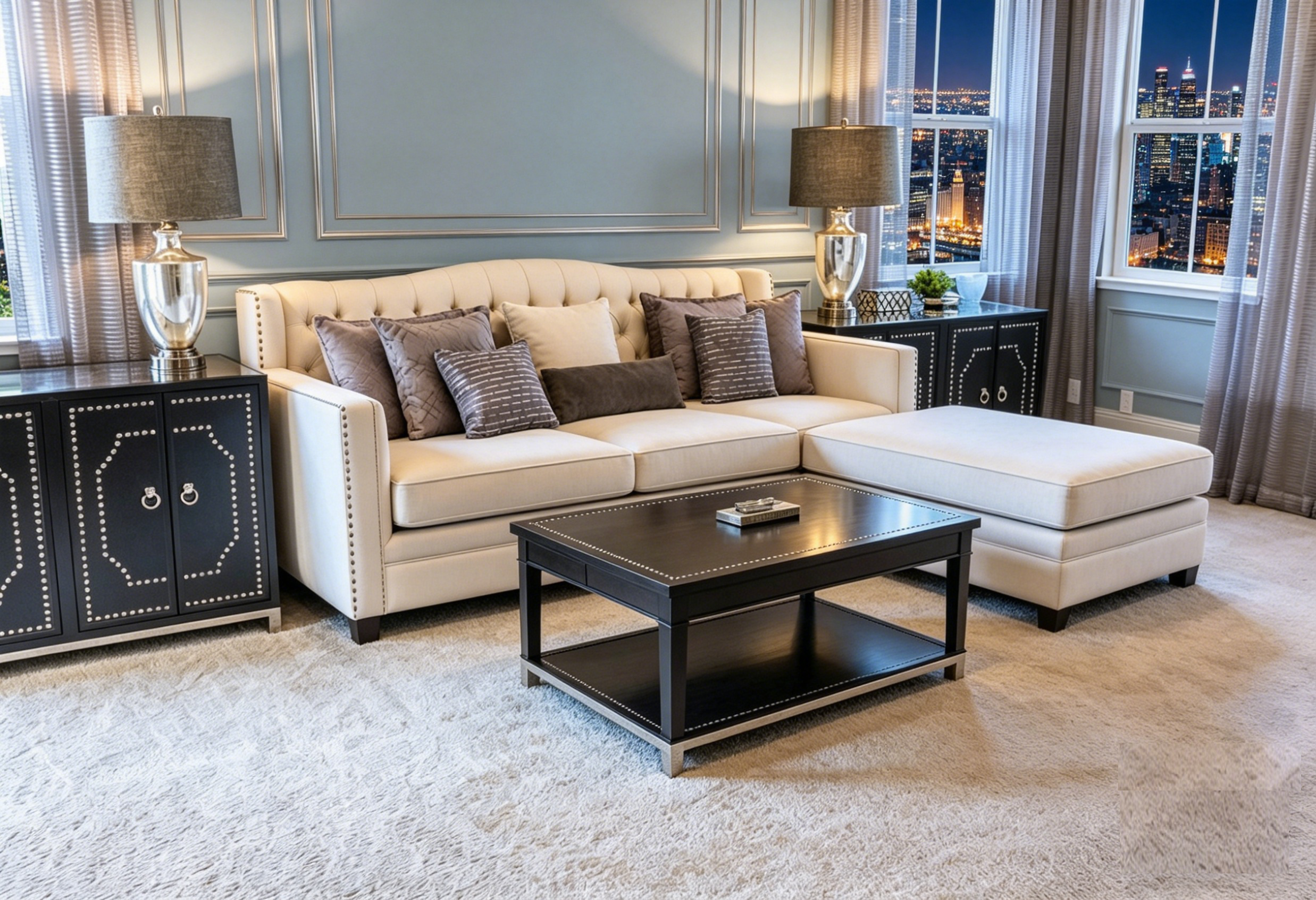 现代客厅沙发场景